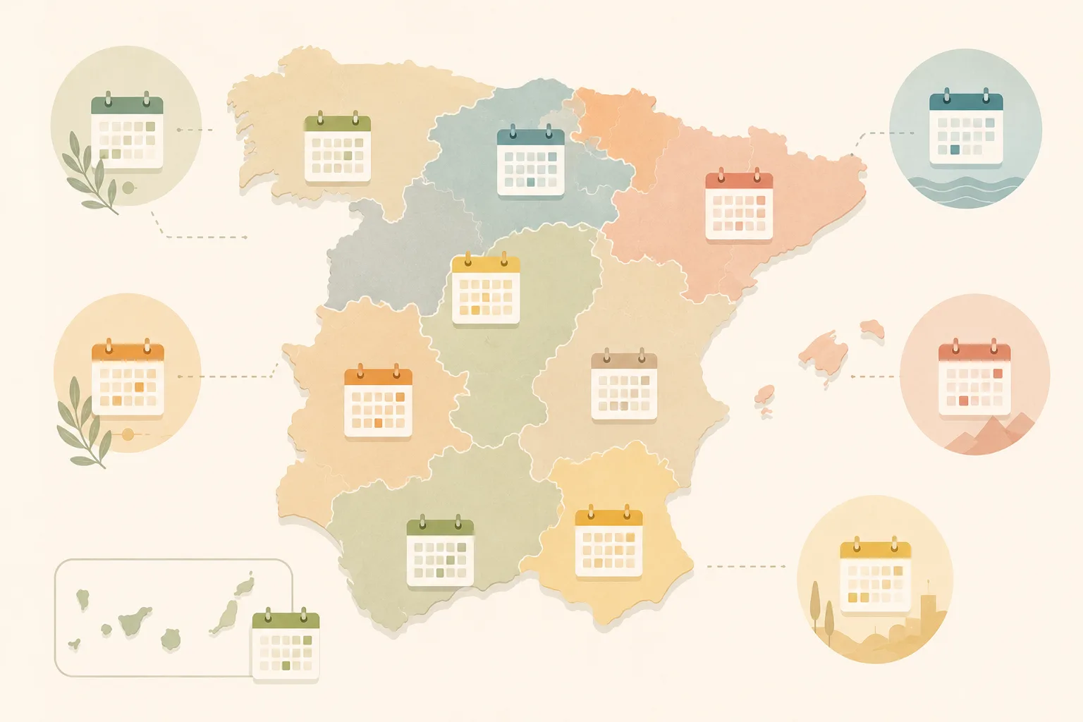El sistema de festivos en España