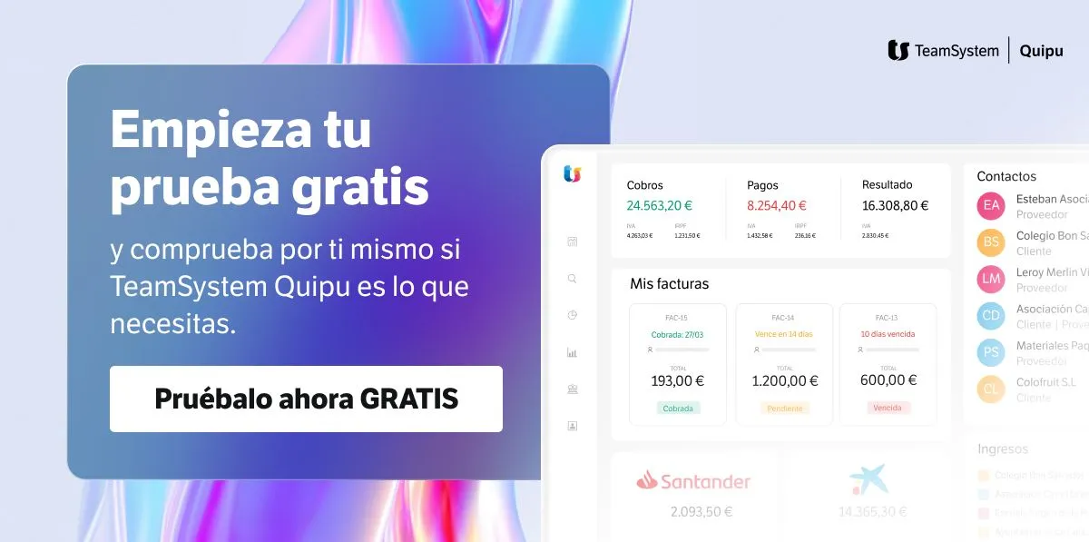 TeamSystem Quipu: empieza tu prueba gratis (enlace patrocinado)